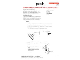 Installation Instructions - Posh Solus MK3 Wall Shower & Arm 3 Functions (4 Star)