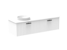 Kado Neue All-Drawer 1500 Left Offset Bowl Wall Hung Friday Quartz