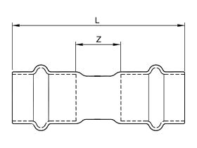 >B< Press Stainless Steel Coupler