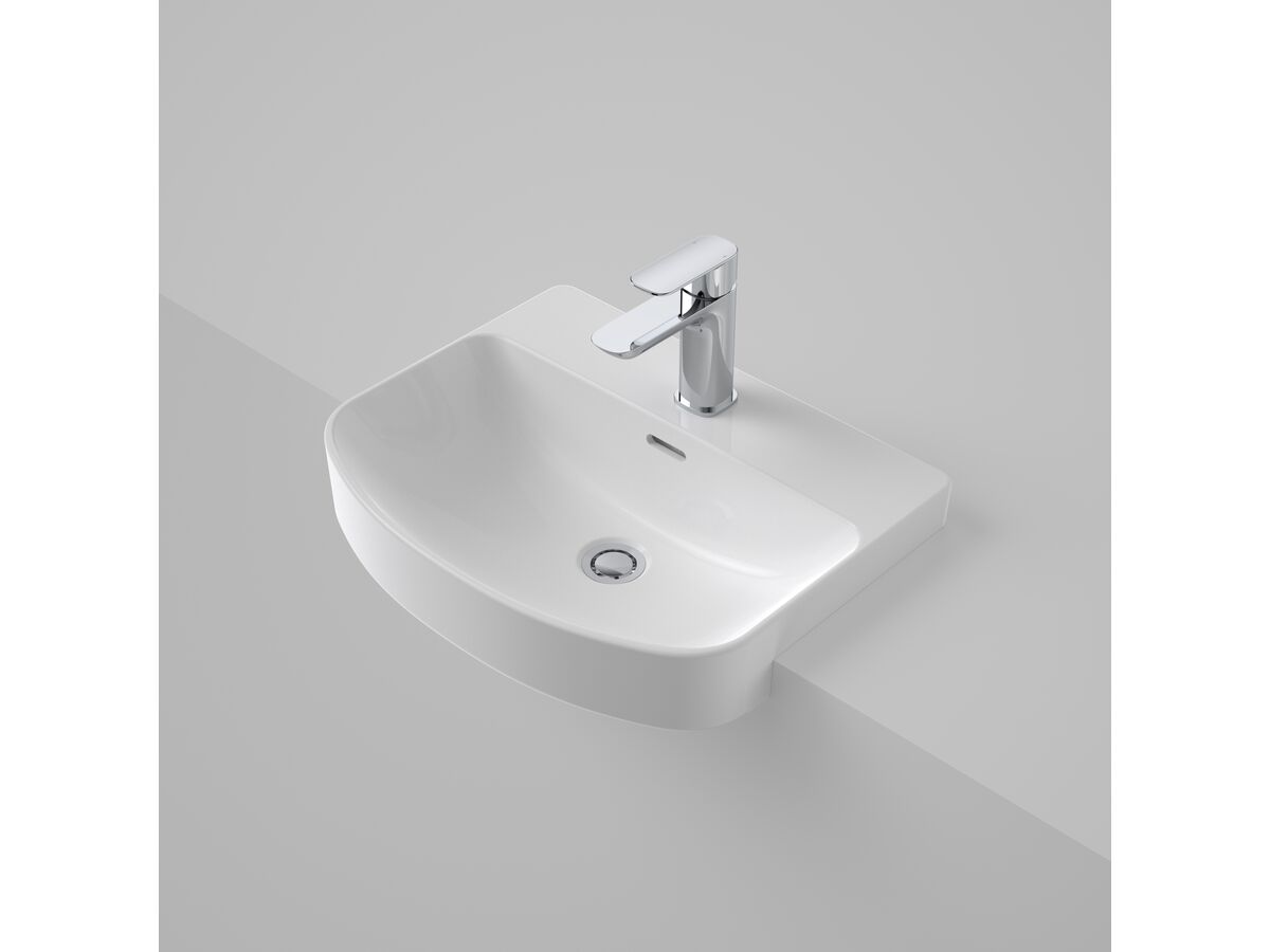 Caroma Forma Semi Recess Basin 1 Taphole with Overflow from Reece