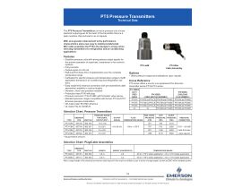 Technical Guide - Emerson Pressure Transducer PT5