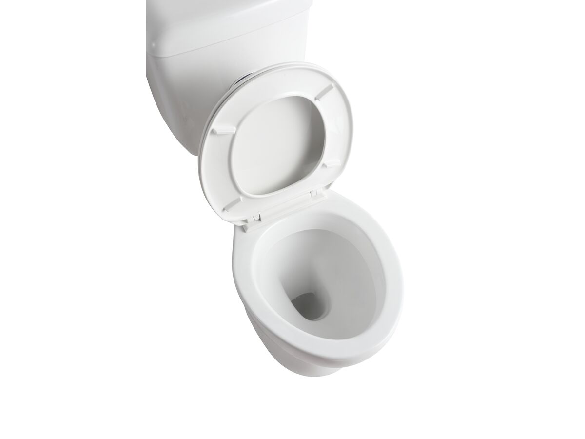Posh Solus Round Link Toilet Suite P Trap with Soft Close Seat White (4