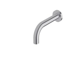 Sussex Scala 25mm Wall Outlet Curved 160mm Satin Chrome (3 Star)