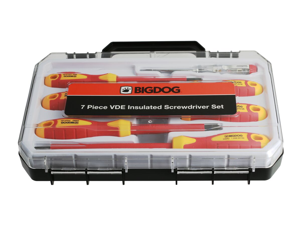 Bigdog VDE Screwdriver Set 7 Piece from Reece