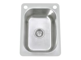 Posh Domaine Trough 27L with Bypass 2 Taphole Stainless Steel