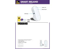 Specification Sheet - Brilliant Smart Wifi Wall Plug with Usb Charger - White