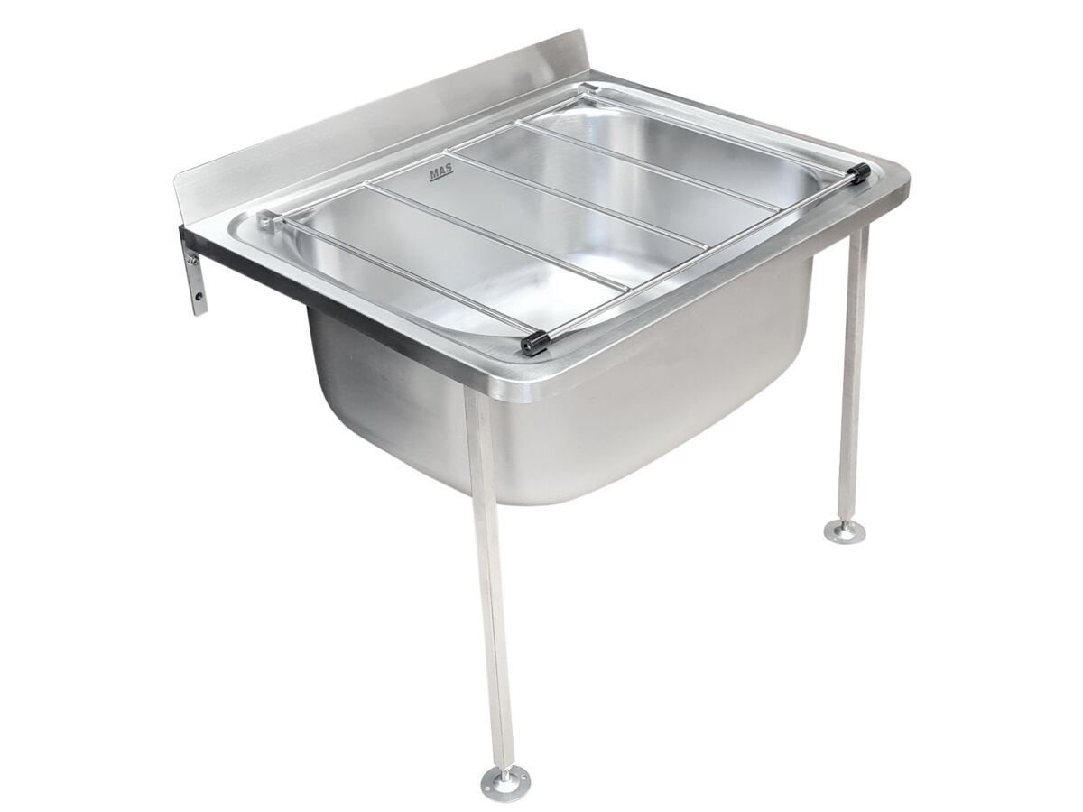 Mas Cleaners Sink With Legs Stainless Steel
