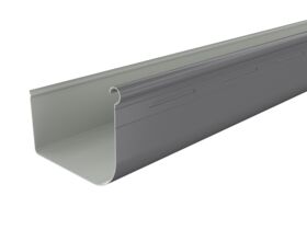 Quad Gutter 115 mm Slotted Basalt
