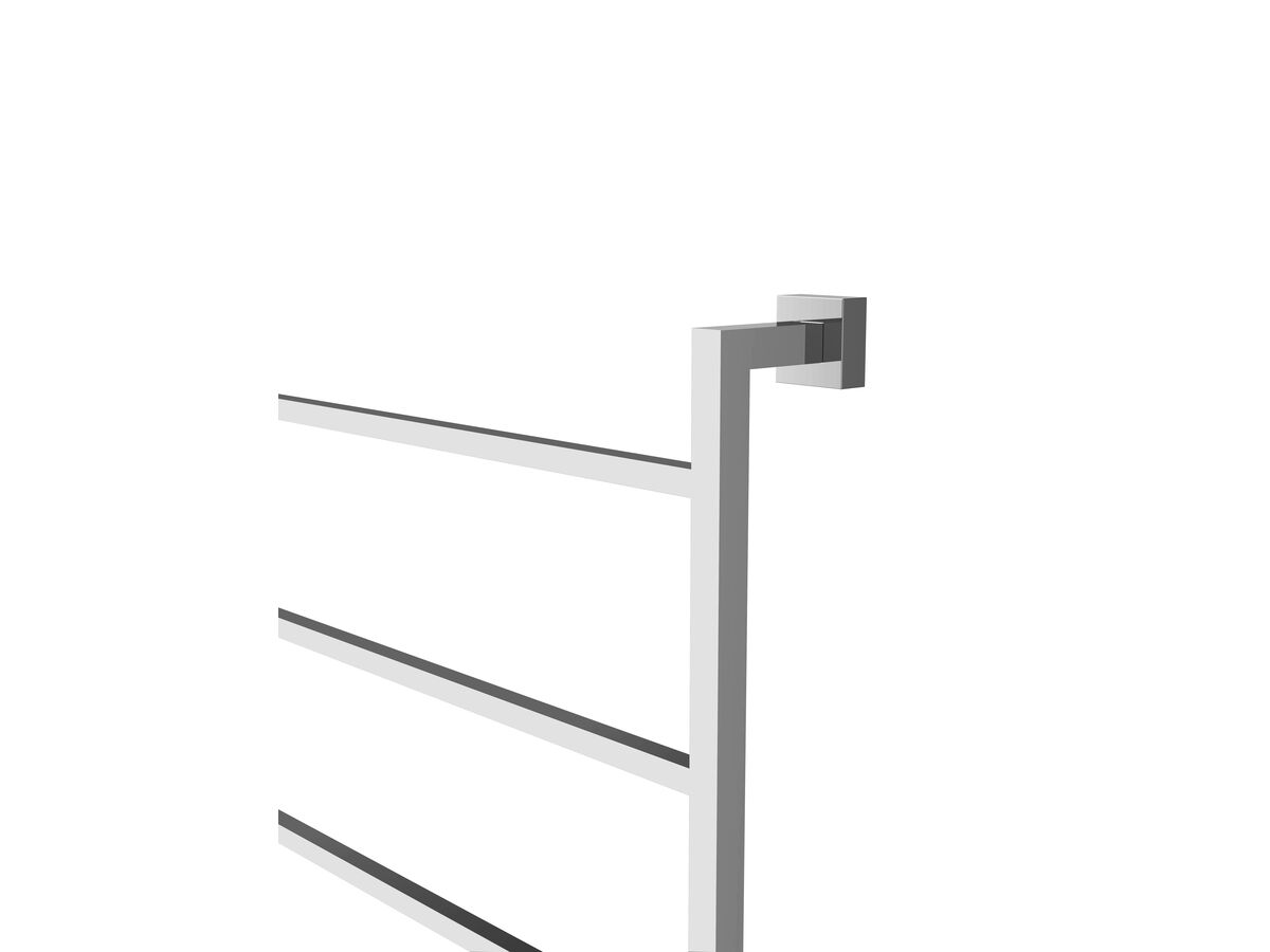 Mizu Bloc Heated Towel Rail 760mm x 850mm Polished Stainless Steel