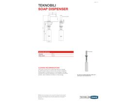 Specification Sheet - Teknobili Soap Dispenser