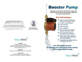 Technical Guide - Aquatica Hot Water Booster Pump