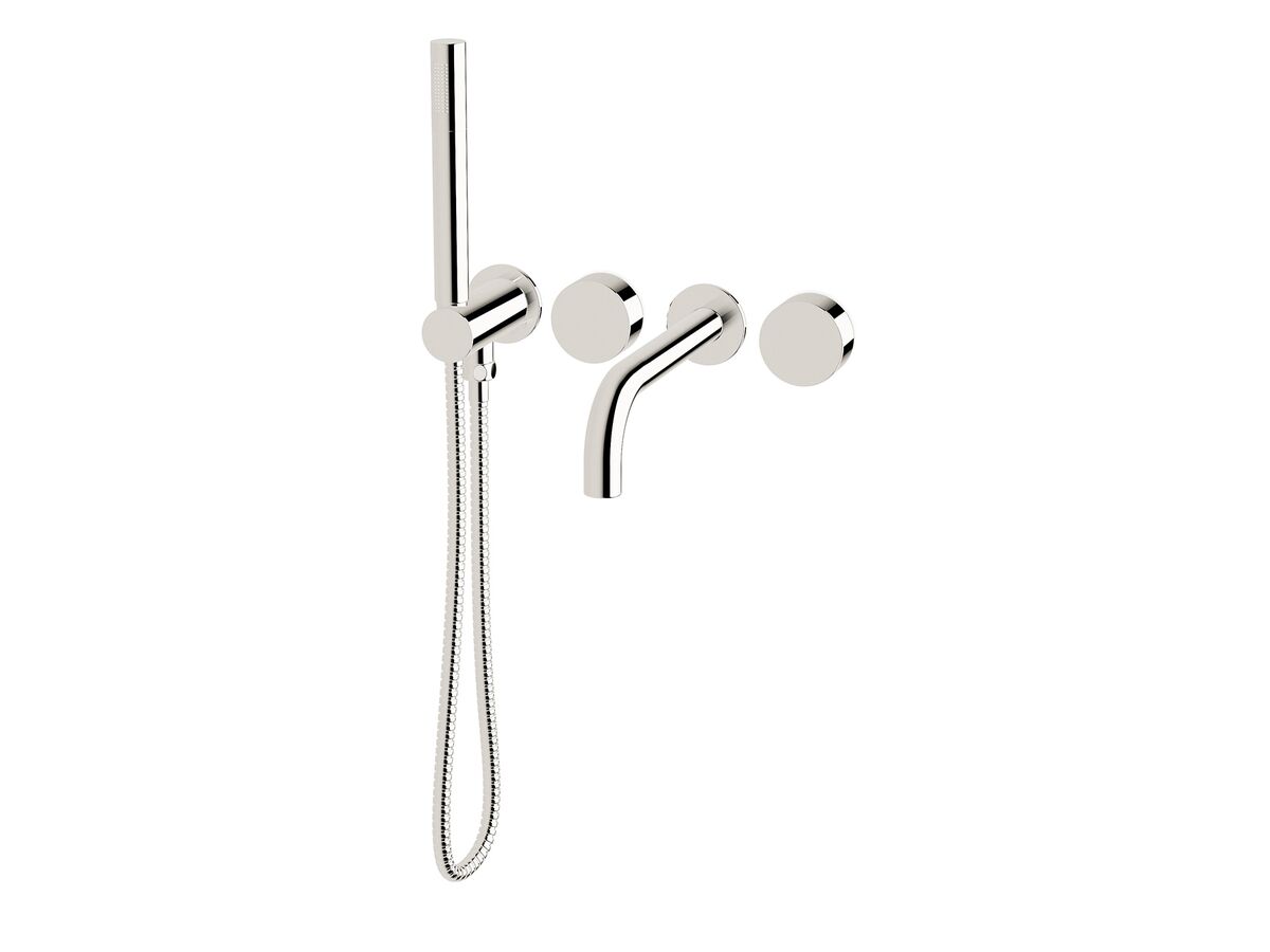 Milli Pure Progressive Bath Mixer System 250mm with Hand Shower Right Hand Chrome