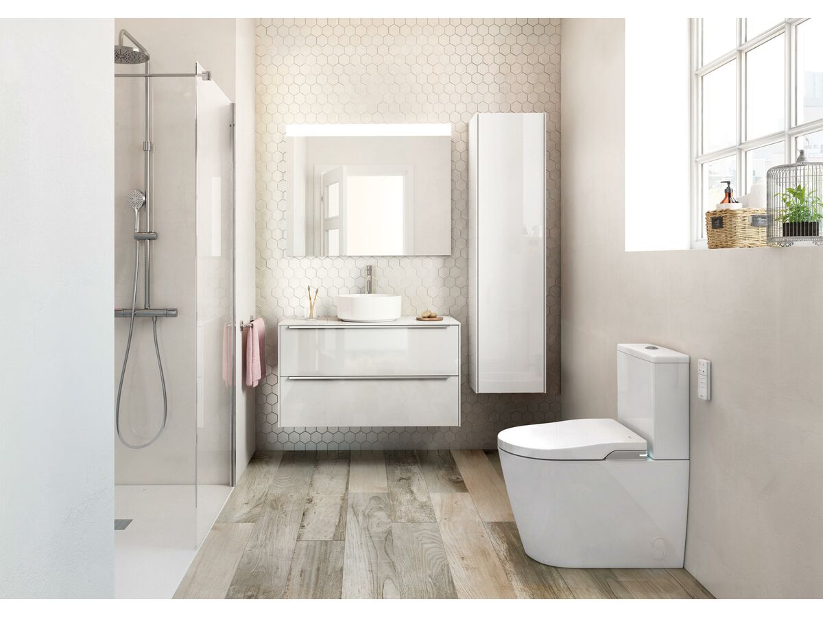 Roca InWash Inspira Rimless Close Coupled Back To Wall Toilet Suite