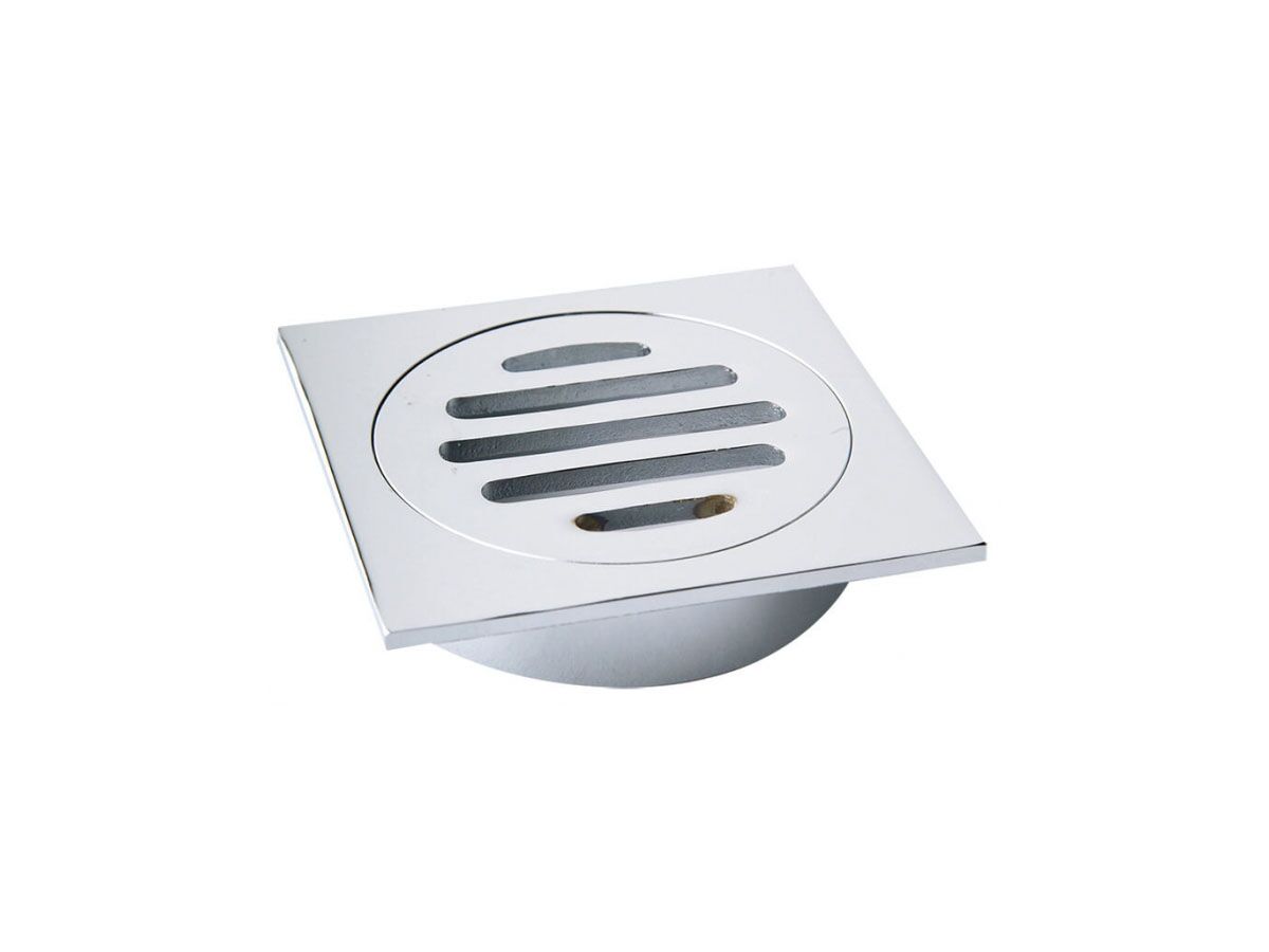 Square Floor Grate Chrome Plated
