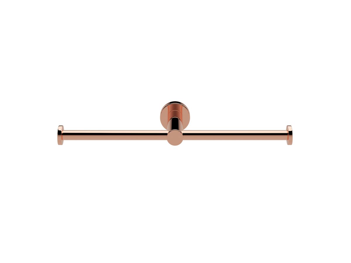 Milli Mood Edit Double Toilet Roll Holder Rose Gold from Reece