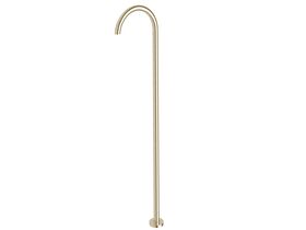 Scala Floor Mounted Basin Outlet Curved LUX PVD Brushed Platinum Gold