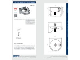 Installation Instructions - Britex Wall Hung Standard Drinking Fountain Stainless Steel