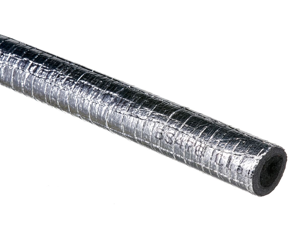 Solar Pipe Insulation 13mm x 15mm Wall 2mtr Silver
