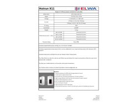 Specification Sheet - Hotrun X11