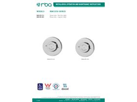 Installation Instructions - RBA Short Run Shower Valve 10 Seconds Chrome