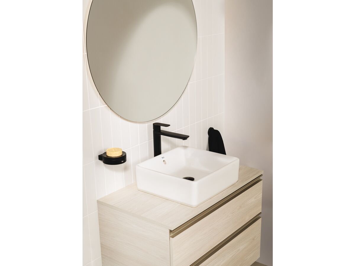 Roca The Gap Square Above Counter Basin 390mm x 370mm With Overflow White