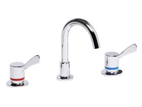 Enware Leva 80mm Basin Set with SPC001 Fixed Outlet Chrome (5 Star)