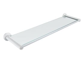 Mizu Drift Glass Shelf White