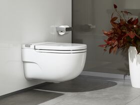Roca Meridian In Tank Wall Hung Pan with Soft Close Seat & L Support White (4 Star)