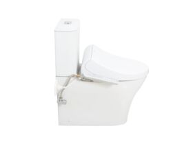 American Standard Signature Hygiene Rim Close Coupled Back to Wall Back Inlet Toilet Suite with SpaLet E-Bidet Seat (4 Star)