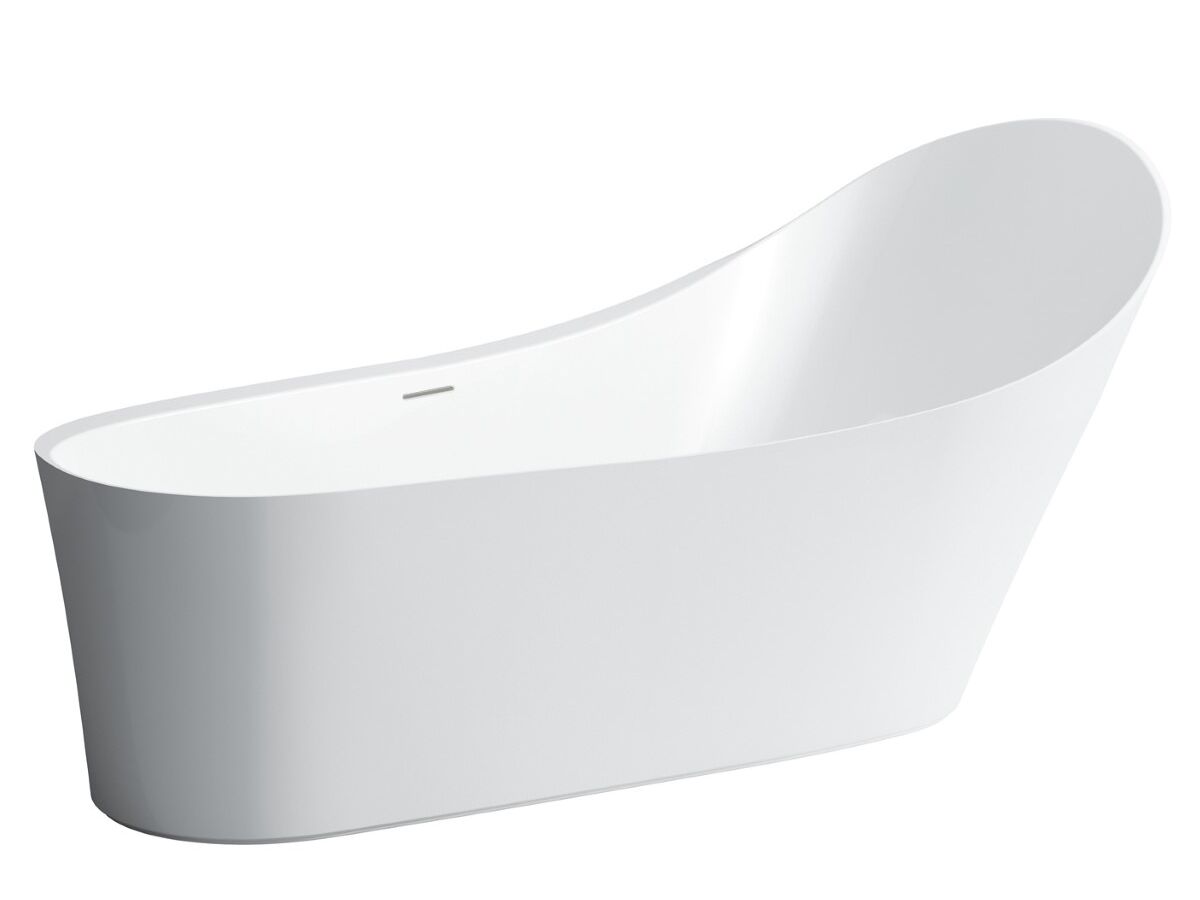 LAUFEN Palomba Solid Surface Freestanding Bath Overflow 1800 Sentec White from Reece