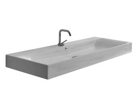 AXA Cento Wall Basin 1 Taphole 1200mm White