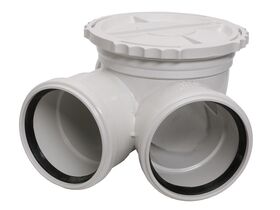 DWV RRJ Access Junction Right Hand 100mm x 45 Degree