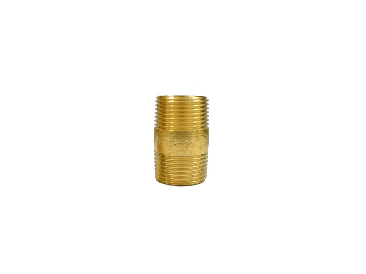 Brass Barrel Nipple 20MM