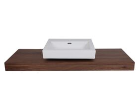 Solid Timber Basin Shelf 1200 - Walnut