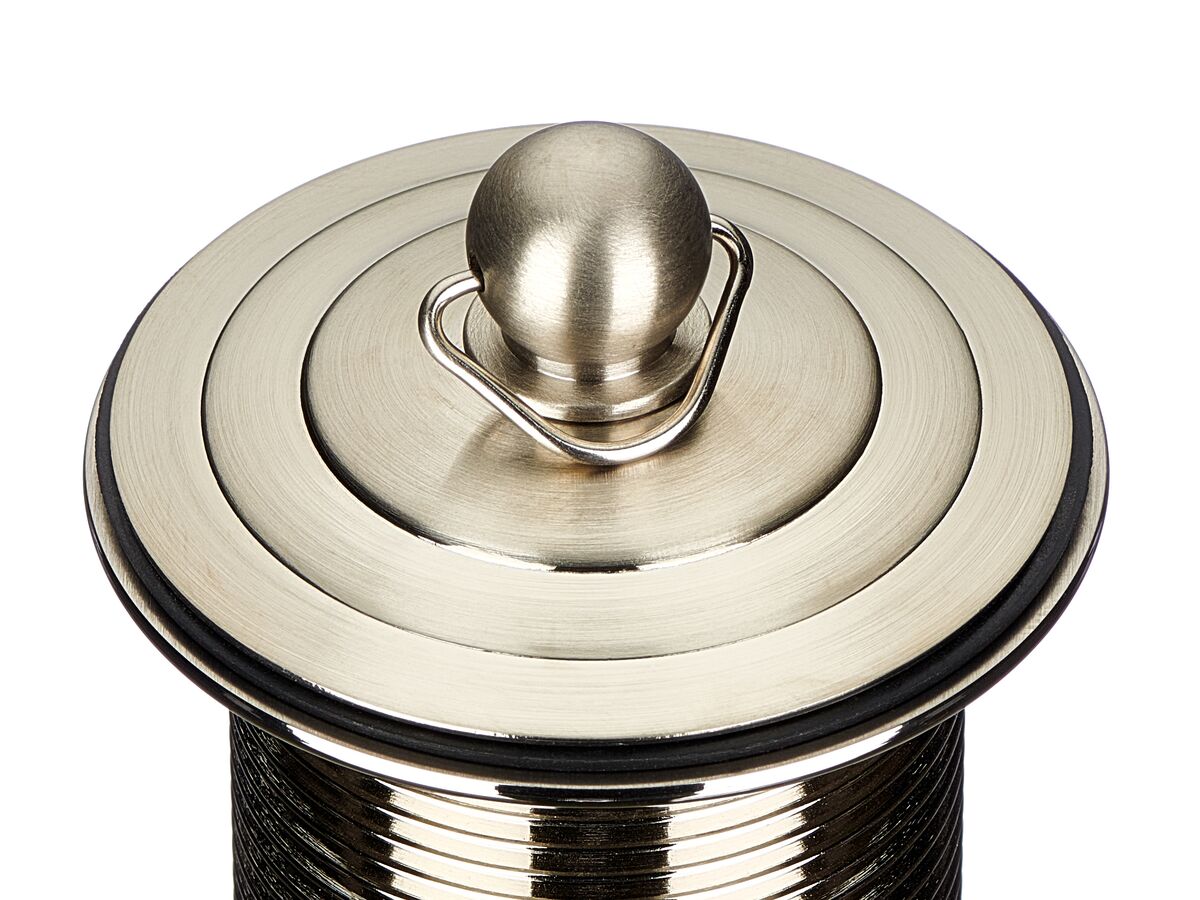 Mizu Drift 40mm Traditional Plug and Waste with Overflow Brushed Nickel