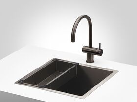Memo Zenna Single Bowl Sink Stainless Steel Nanoplated Gunmetal