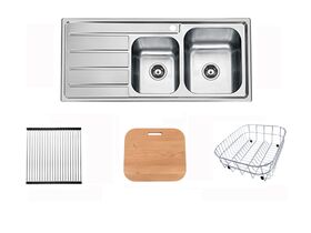 Posh Solus MK3 1 3/4 Sink Pack Right Hand Bowl Stainless Steel