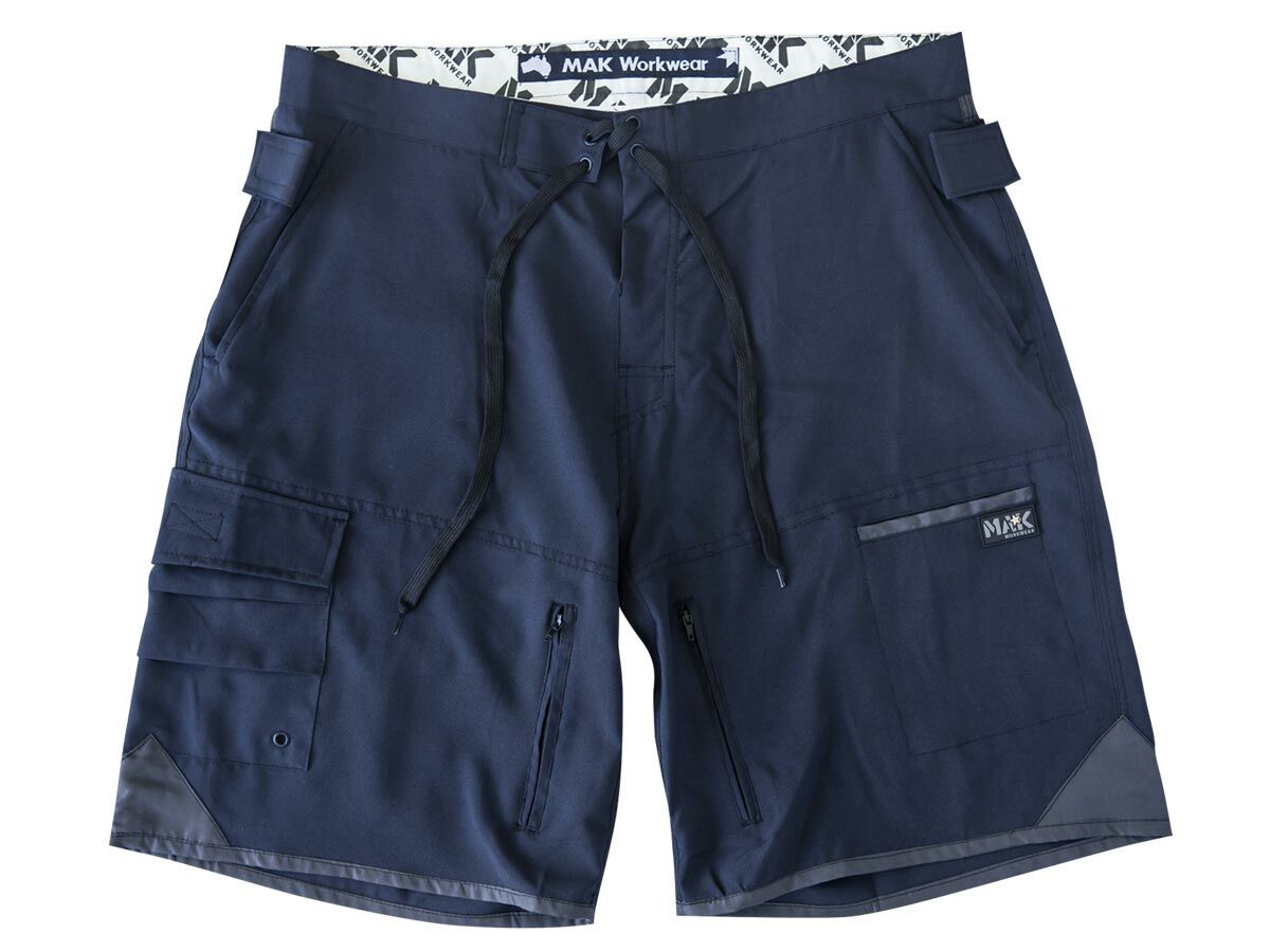 MAK Workwear Work & Surf Short Navy 30 from Reece
