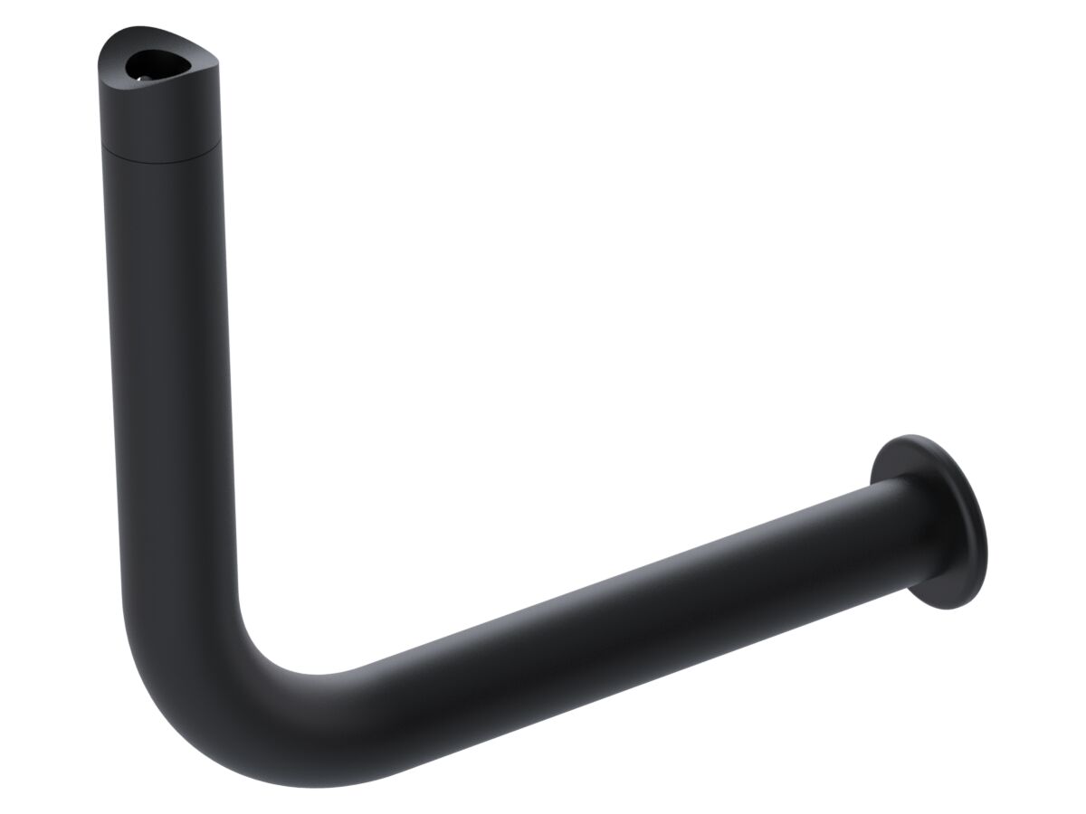 Mizu Drift Grab Rail Toilet Roll Holder Add-On Screw Connection Right Hand Matte Black