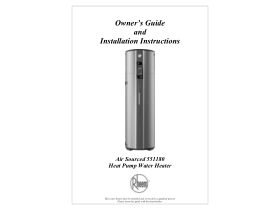 Owner's Guide & Installation Instructions - Rheem Ambipower MDC-180L Heat Pump