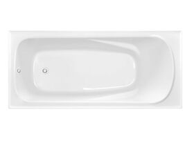 Posh Solus MK2 Inset Bath with Overflow White