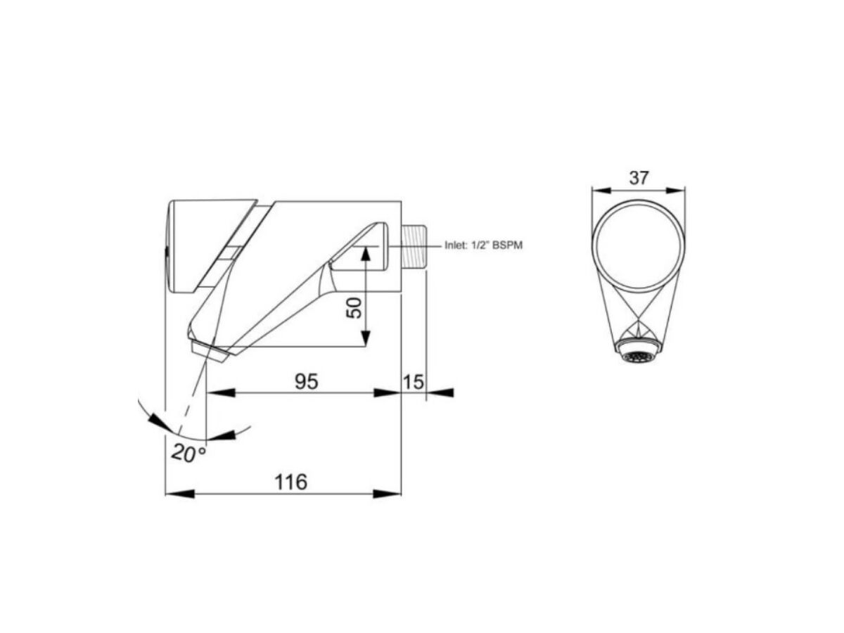 Britex Deluxe Timed Flow Bib Tap