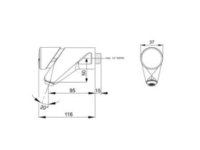 Britex Deluxe Timed Flow Bib Tap