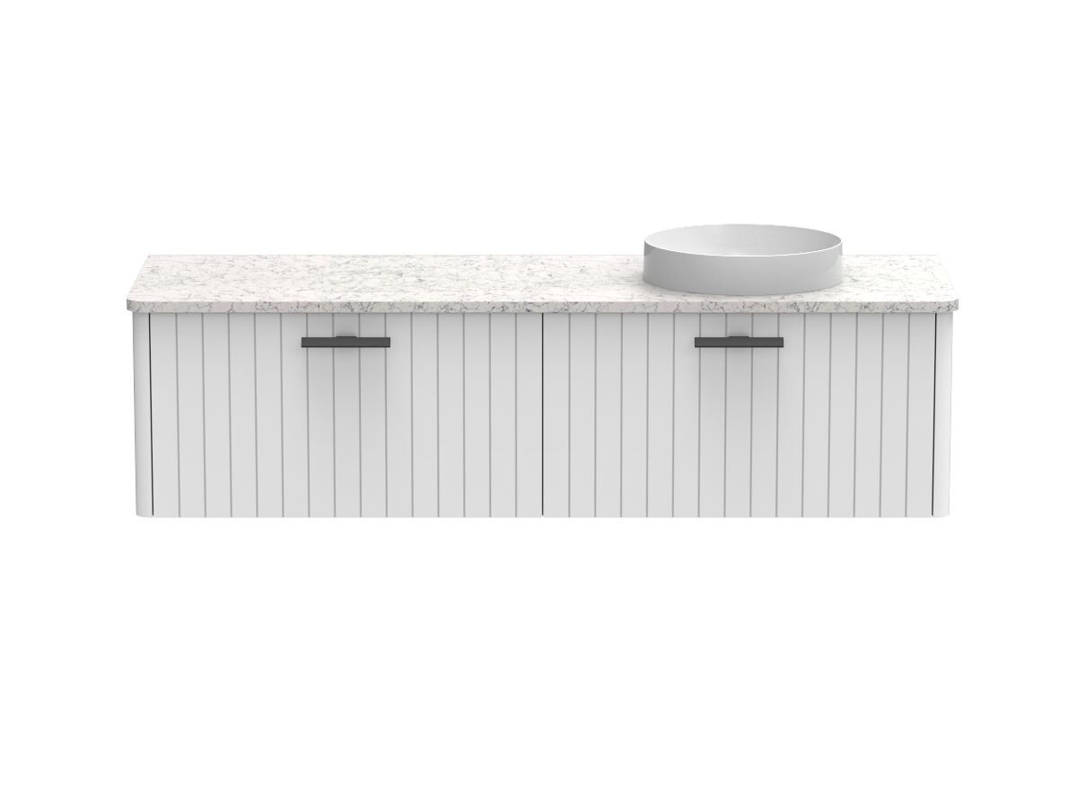 Kado Neue All-Drawer 1500 Right Offset Bowl Wall Hung Caesarstone