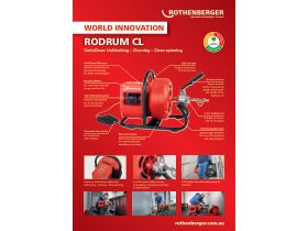 Rothenberger Battery Rodrum CL Drain Cleaner Set (includes (spiral,  toolset, 8AH battery & charger) from Reece