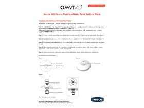 Installation Instructions - Omvivo Venice Compact 400 Counter Basin Round with Overflow Solid Surface White