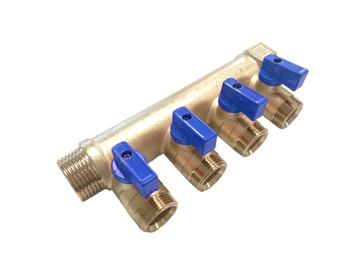Manifold Ball Valve Pex Water Manifold With Valves One Inch, 58 OFF