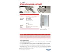 Technical Guide - Posh Solus Mirror Cabinet