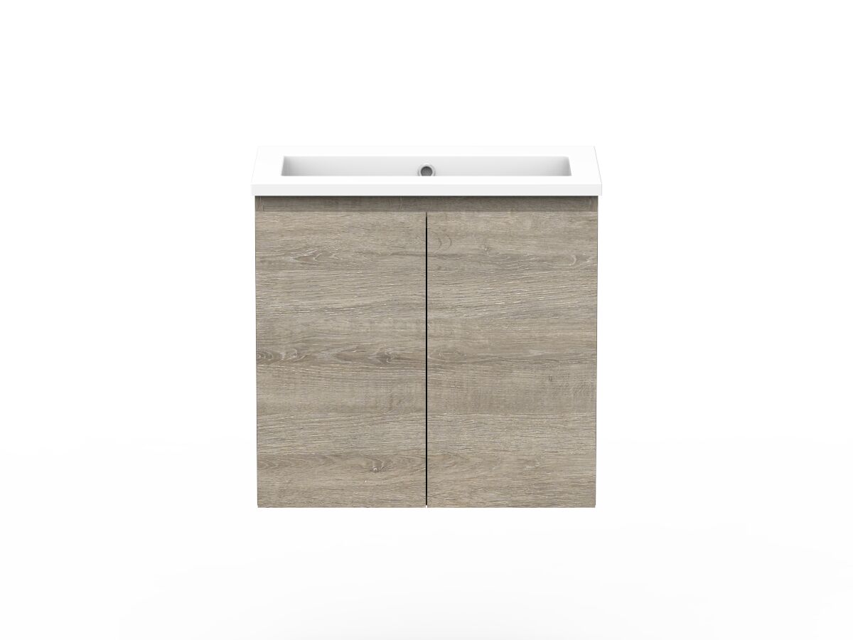 Posh Domaine Plus Ensuite 600mm Wall Hung Vanity Cast Marble Top