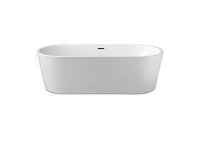 Posh Solus Freestanding Bath with Overflow 1780 x 800 x 585mm White